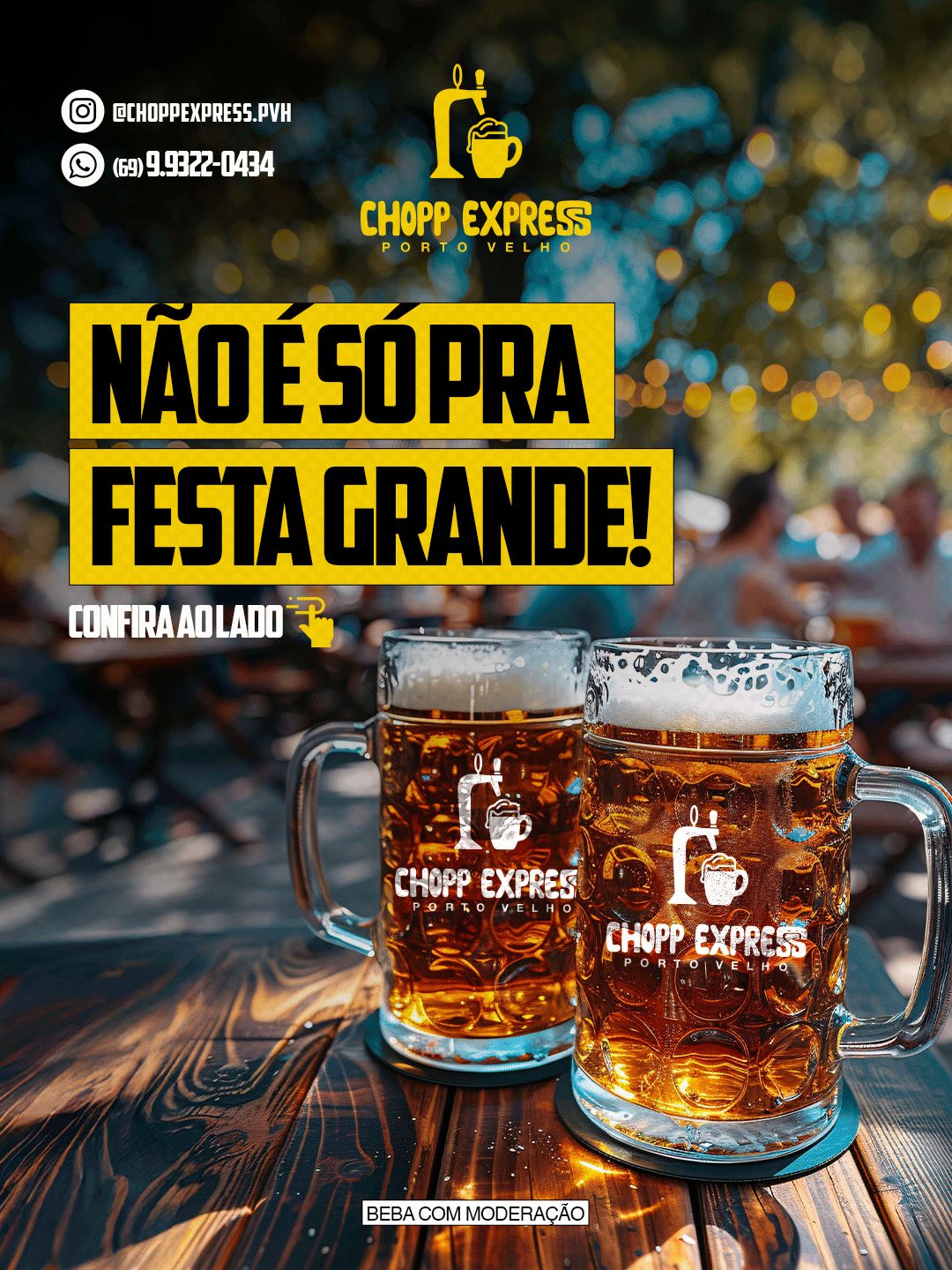 Arte promocional Chopp Express 2