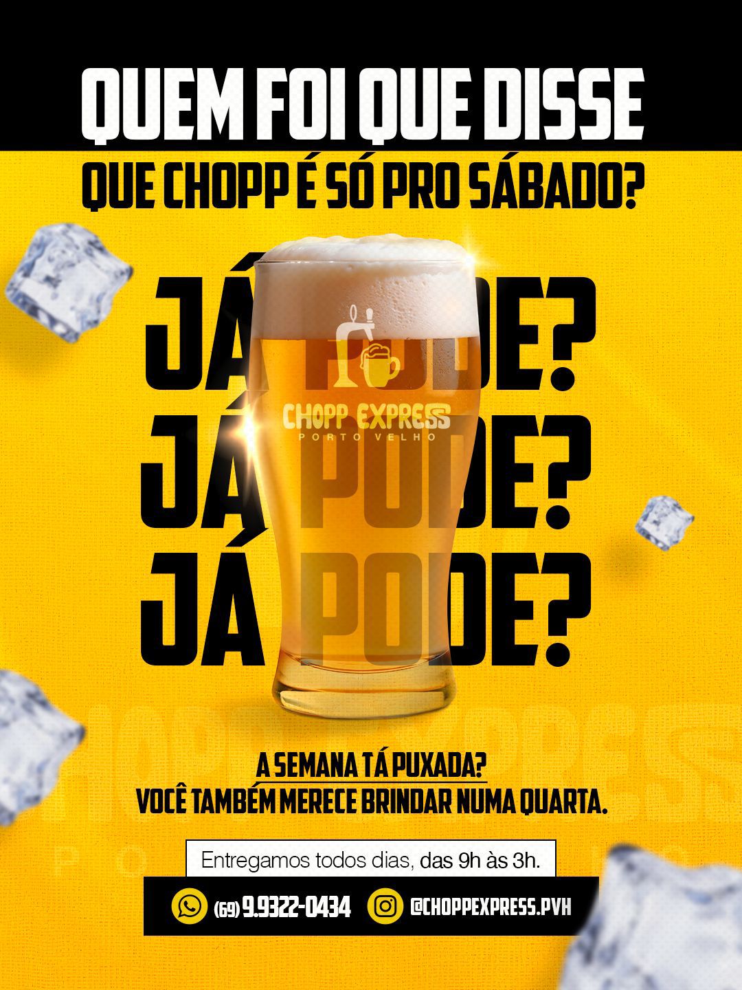 Arte promocional Chopp Express 5
