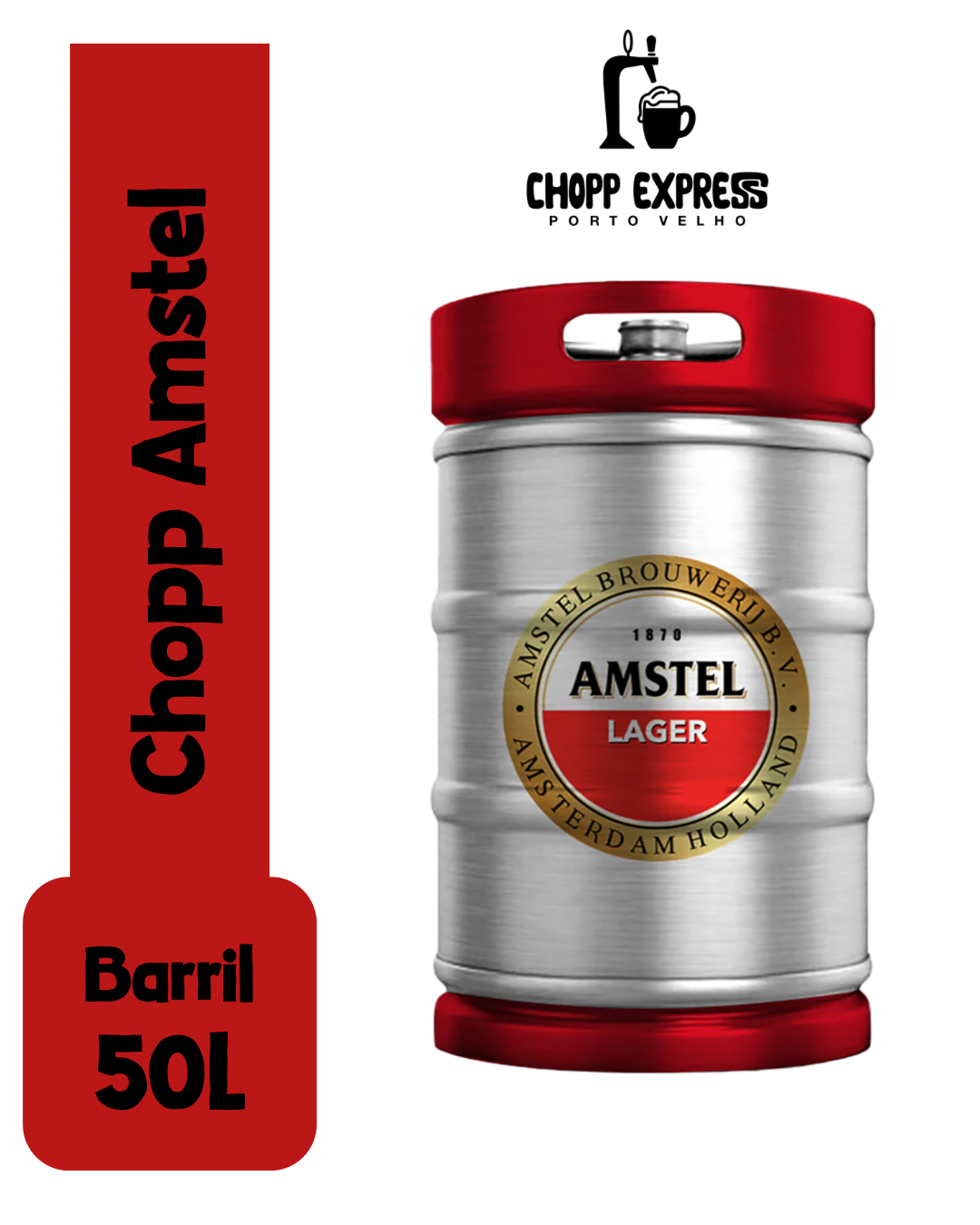 Barril de chopp Amstel